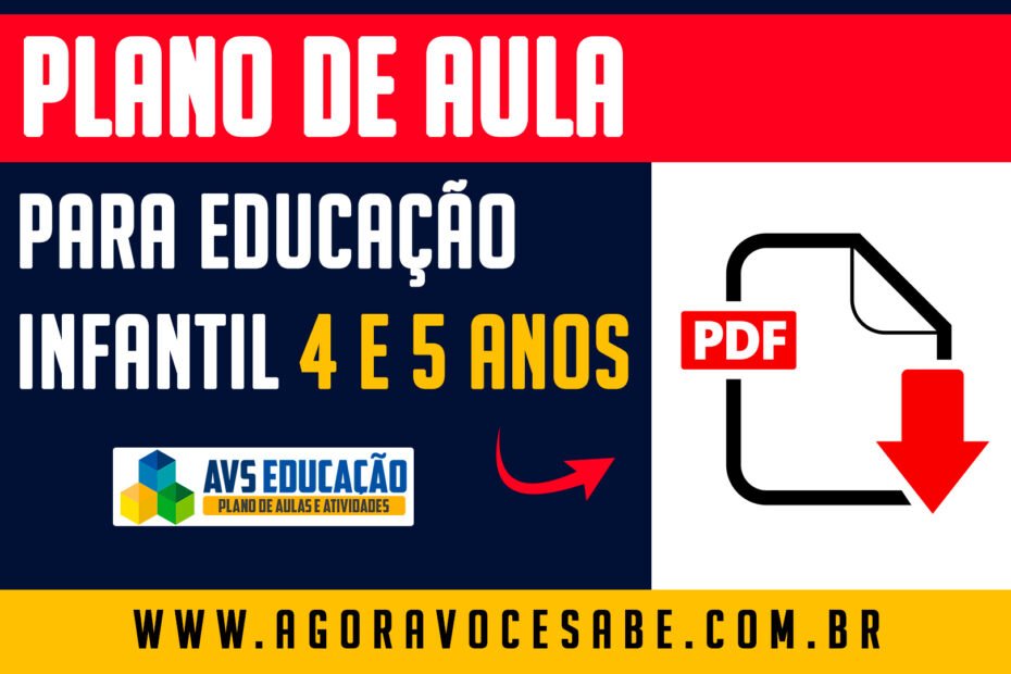 plano de aula para educação infantil 4 e 5 anos pdf