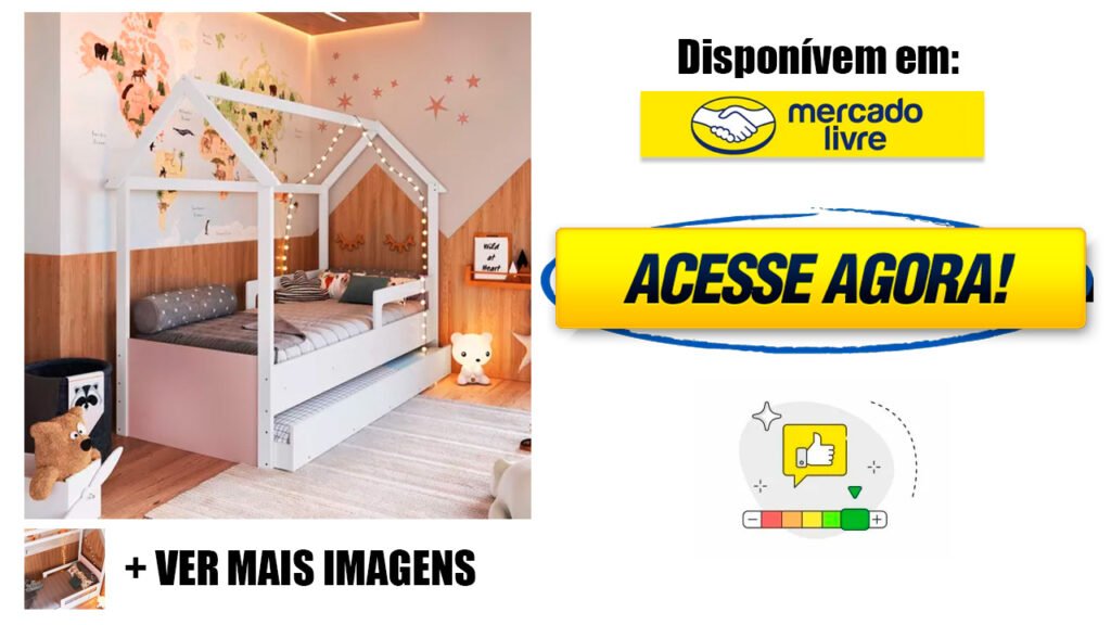 Cama montessoriana com gavetas ou bicama